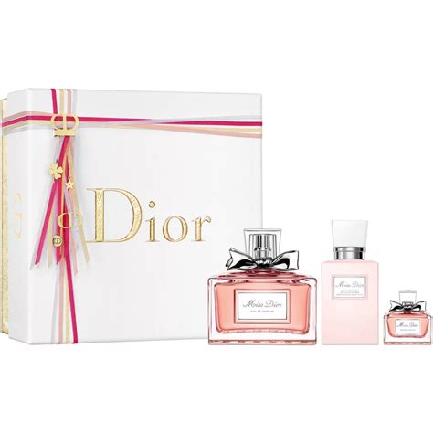 miss dior eau de parfum holiday gift set|Miss Dior cherie gift set.